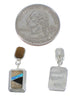 Multicolor Inlay Jewelry Sterling Silver Post Dangle Earrings PX43181